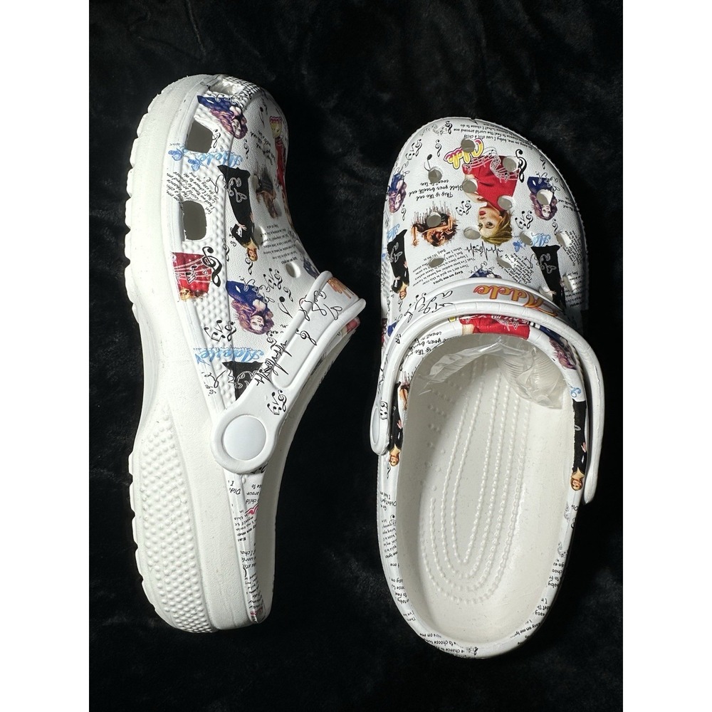 Adele Active Clog (Music Pattern) Women's Size 38‎ (US 7) Shoes Slides NEW
